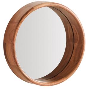 Kave Home Dřevěné závěsné zrcadlo Berale Ø 30 cm