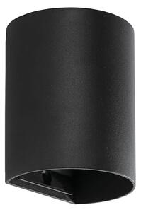 FARO 40523 - Nástěnné svítidlo SOLE 1xGU10/8W/230V černá kulatý