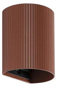 FARO 40529 - Nástěnné svítidlo SOLE 1xGU10/8W/230V cihlová vroubkovaná kulatý