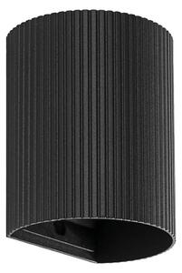FARO 40527 - Nástěnné svítidlo SOLE 1xGU10/8W/230V černá vroubkovaná kulatý