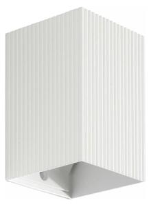 FARO 40534 - Nástěnné svítidlo SOLE 1xGU10/8W/230V bílá vroubkovaná hranatý