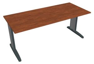 Stůl pracovní rovný 180 cm - Hobis Flex FS 1800 Dekor stolové desky: olše, Barva nohou: černá