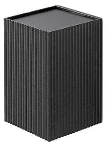 FARO 40535 - Nástěnné svítidlo SOLE 1xGU10/8W/230V černá vroubkovaná hranatý