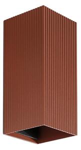 FARO 40568 - Nástěnné svítidlo SOLE 2xGU10/8W/230V cihlová vroubkovaná hranatý