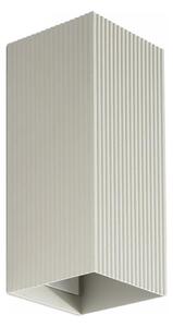 FARO 40567 - Nástěnné svítidlo SOLE 2xGU10/8W/230V šedá vroubkovaná hranatý