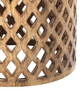 Boční stolek z mangového dřeva tmavé dřevo KHANPUR