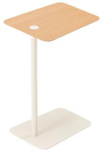 -25 % Dny MOMENTI– Gazzda Dubový odkládací stolek Loop 42 x 35 cm s bílou podnoží