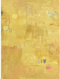 Ručně malovaný obraz na plátně 88x118 cm Yellow Petite – Malerifabrikken