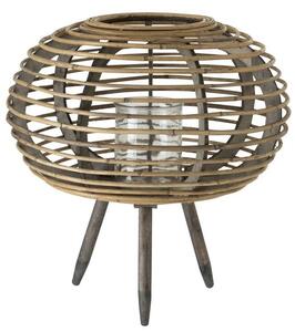 Ratanová lucerna na noze Bamboo - Ø56*59 cm - J-Line by Jolipa