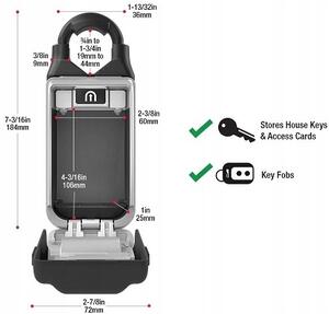 MASTER LOCK 5420EURD trezor Kovový trezor Šedý