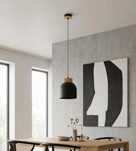 Závěsné svítidlo VIGO 1 – černé, 1× E27, šířka 18 cm