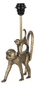 Zlatá stolní lampa v designu opic Les Animaux - 20*7*36 cm - Clayre & Eef