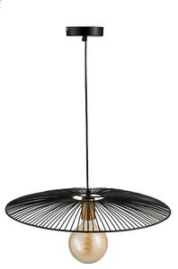 Černé kovové stropní světlo Line large - Ø 50*90 cm - J-Line by Jolipa
