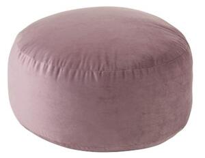 Sametový purpurový puf Haass - Ø 60*30 cm - J-Line by Jolipa