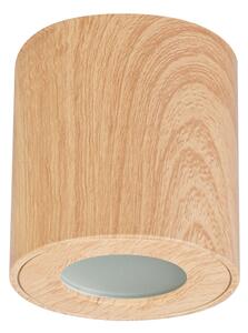 Brilagi -Koupelnové bodové svítidlo MIA 1xGU10/30W/230V 84x80 mm dekor dubu IP44