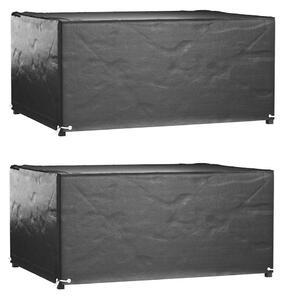 Plachty na zahradní nábytek 2 ks s 8 očky 160x120x75cm obdélník 3155345