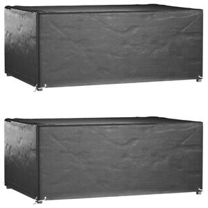 Plachty na zahradní nábytek 2 ks s 8 očky 180x122x75cm obdélník 3155347