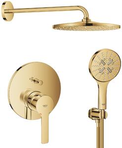 Sada hlavová sprchá s ramenem Grohe Rainshower 26558GL0, vanová baterie Grohe Lineare 24064GL1, 26574GL0, 26658GL0, 28362GL1