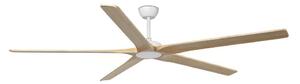 FARO 34191WT - Stropní ventilátor BIGWOOD XL borovice/bílá pr. 200 cm WT + DO