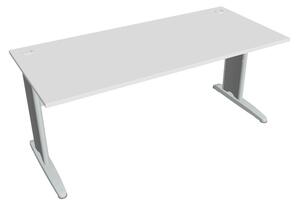 Stůl pracovní rovný 180 cm - Hobis Cross CS 1800 Dekor stolové desky: olše, Dekor lamino podnože: šedá, Barva nohou: černá