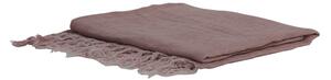 Růžový lněný pléd Medi pink - 170*130 cm - Light & Living