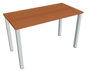 Stůl pracovní rovný 120 cm hl. 60 cm - Hobis Uni UE 1200 Dekor stolové desky: ořech, Barva nohou: bílá