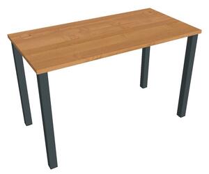 Stůl pracovní rovný 120 cm hl. 60 cm - Hobis Uni UE 1200 Dekor stolové desky: olše, Barva nohou: černá