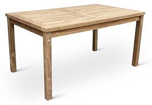Garden I. Zahradní stůl 150 x 90 cm, teak, světle hnědý NOELA 345917