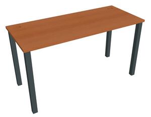Stůl pracovní rovný 140 cm hl. 60 cm - Hobis Uni UE 1400 Dekor stolové desky: olše, Barva nohou: černá