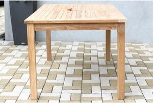Garden I. Zahradní stůl 150 x 90 cm, teak, světle hnědý NOELA 345917