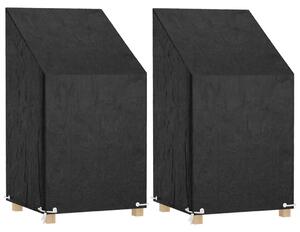 Plachty na zahradní židle 2 ks 8 oček 65 x 65 x 80/120 cm PE 3155386