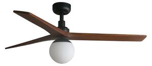 FARO 34277WT-11L - Str. vent. KLIM M 1xE27/15W/230V ořech/černá pr. 125 cm WT+DO