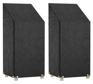 Plachty na zahradní židle 2 ks 8 oček 65 x 65 x 110/150 cm PE 3155387