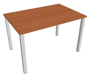 Stůl pracovní rovný 120 cm - Hobis Uni US 1200 Dekor stolové desky: akát, Barva nohou: černá