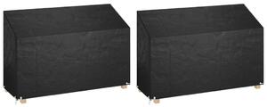 Plachty na zahradní lavice 2 ks 8 oček 190 x 70 x 70/88 cm PE 3155391