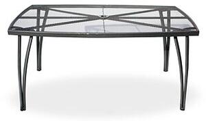 Lana steel ZWMT-24 Zahradní stůl 150 x 90 cm, ocel, černý NOELA 34570231