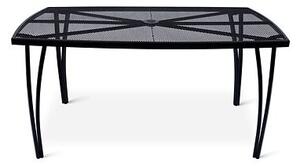 Lana steel ZWMT-24 Zahradní stůl 150 x 90 cm, ocel, černý NOELA 34570231