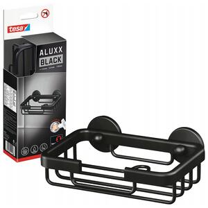 Tesa ALUXX BLACK nástěnná Mýdlenka černá kovová