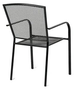 Lana steel ZWMC-19 Zahradní stohovatelná židle, ocel, černá NOELA 3457027