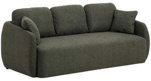 Kave Home Tmavě zelená rozkládací pohovka Laira 218 cm
