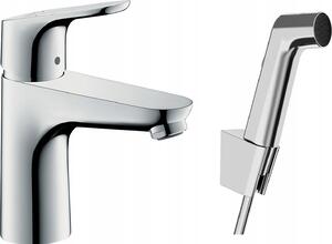 Stojánková umyvadlová baterie Hansgrohe Focus, stříbrná