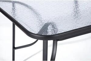 Klaudie Zahradní stůl, 150 x 90 cm, ocel/tvrzené sklo, transparent NOELA 345708