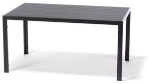 Viking Zahradní stůl L, 140 x 80 cm, hliník/artwood, černý NOELA 3457050140
