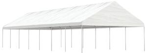 Altán se střechou bílý 15,61 x 5,88 x 3,75 m polyethylen 3155523