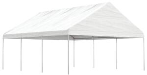 Altán se střechou bílý 6,69 x 5,88 x 3,75 m polyethylen 3155519