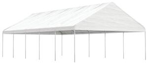 Altán se střechou bílý 11,15 x 5,88 x 3,75 m polyethylen 3155521