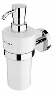 Ruční nástěnný dávkovač mýdla Nimco 300 ml, bílá/stříbrná