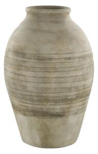 Béžová antik dekorační terakotová váza Lourdes - Ø 25*37 cm - Chic Antique