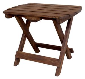 Hnědý skládací odkládací stolek Adirondack - 50*35*40 cm - Chic Antique