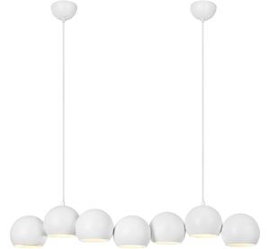 Markslöjd 108859 - Lustr na lanku CUPOLO 7xE14/40W/230V bílá